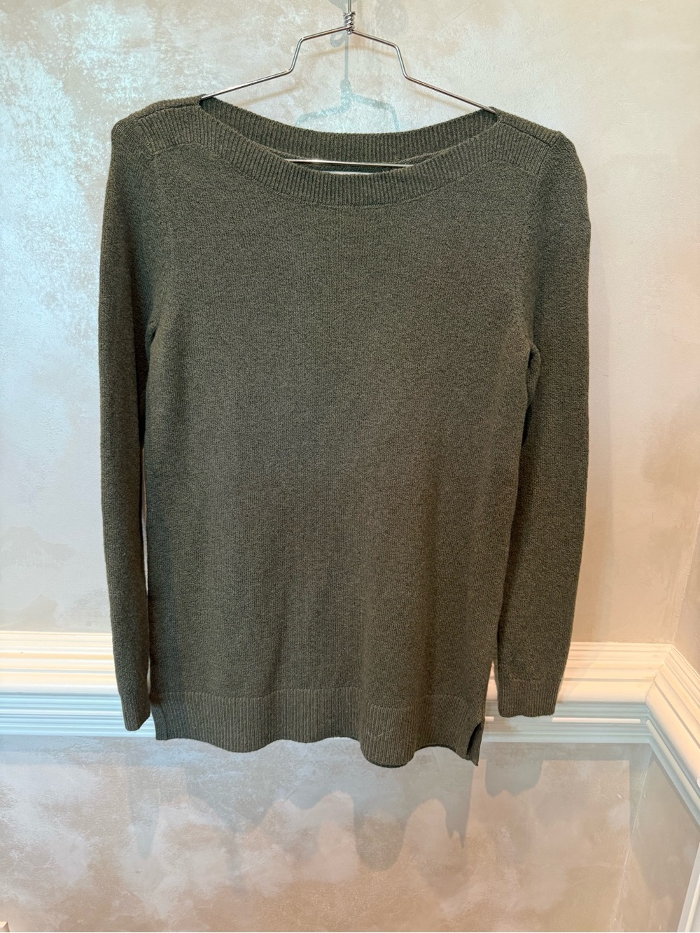 LOFT Olive Green Crewneck Sweater